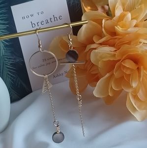 Gold Geometric Dangle Earrings